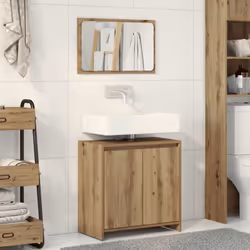 Cet ensemble de meubles de salle de bain pratique est un excellent supplément à votre salle de bain, ce qui lui donne une app ...