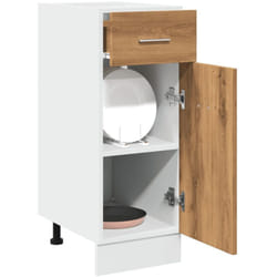 Armoire de plancher à tiroir chêne artisanal 30x46x81,5 cm - Vidaxl
