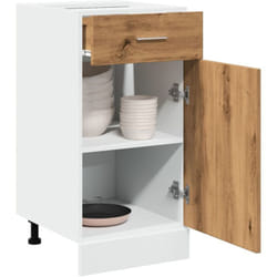 Armoire de plancher à tiroir chêne artisanal 40x46x81,5 cm - Vidaxl