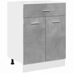 Cette armoire de plancher à tiroirs optimise votre espace de cuisine, offrant un espace de rangement suffisant pour vos effet ...