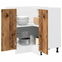 vidaXL Armoire de Cuisine - Vieux bois