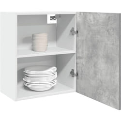 Armoire suspendue Gris béton 50x31x60 cm Aggloméré Vidaxl
