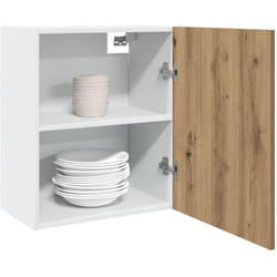 Armoire suspendue 'Lyon' chêne artisanal 50x31x60 cm Vidaxl