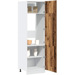 Vidaxl - Armoire de réfrigérateur vieux bois 60x57x207cm bois ingénierie