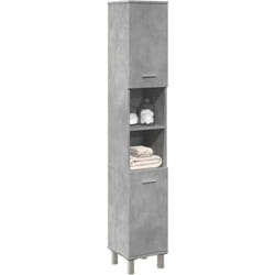 Vidaxl - Armoire de salle de bain Gris béton 30x30x179 cm Aggloméré
