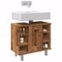 vidaXL Armoire de salle de bain vieux bois 60x32x535 cm meubles de salle de bain lavabo de salle de bain armoire de 856144