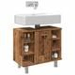 vidaXL Armoire de salle de bain vieux bois 60x32x535 cm meubles de salle de bain lavabo de salle de bain armoire de 856144