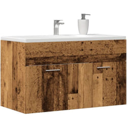 Vidaxl - Meuble lavabo de salle de bain vieux bois bois d'ingénierie
