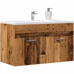 Ce meuble lavabo de salle de bain est un excellent supplément à votre salle de bain, ce qui lui donne une apparence ordonnée ...