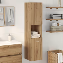 Cette armoire de salle de bain, avec un espace de rangement spacieux, est un excellent supplément à votre salle de bain, ce q ...
