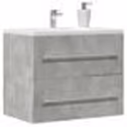 vidaXL Armoire dévier Gris béton 60x385x48 cm Aggloméré 856224
