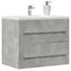 vidaXL Armoire dévier Gris béton 60x385x48 cm Aggloméré 856224