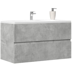 Vidaxl - Armoire de salle de bain suspendue gris béton bois d'ingénierie