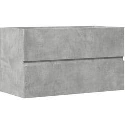 Vidaxl - Armoire d'évier Gris béton 90x38,5x45 cm Aggloméré