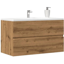 Vidaxl - Armoire d'évier chêne artisanal 90x38,5x45 cm bois d'ingénierie