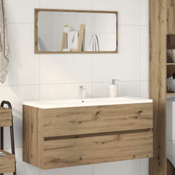 vidaXL Armoire lavabo chêne artisanal 100x38,5x45 cm bois d'ingénierie