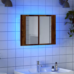 Ajoutez une touche d'aspect esthétique avec cette armoire à miroir à LED, qui convient parfaitement à votre salle de bain ! M ...