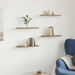 Tagères murales 4 pcs chêne artisanal 40x10x1,5 cm Vidaxl