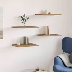 Créez de l’espace de rangement supplémentaire avec ces panneaux de bibliothèque ! Matériau stable et durable : le bois d'ingé ...