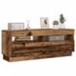 vidaXL Meuble TV avec lumières LED vieux bois bois dingénierie support TV meuble multimédia console TV meuble hifi 856355