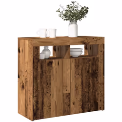 Avec un design à la fois tendance et pratique, cette armoire latérale avec éclairage LED deviendra certainement le point cent ...