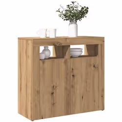 Avec un design à la fois tendance et pratique, cette armoire latérale avec éclairage LED deviendra certainement le point cent ...