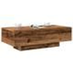 vidaXL Table basse vieux bois 100x49,5x31 cm bois d'ingénierie