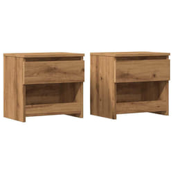 VidaXL 856409 Table de nuit et table de chevet Chêne