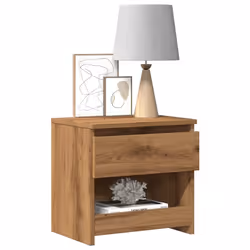 VidaXL 856409 Table de nuit et table de chevet Chêne - Vue supplémentaire 2