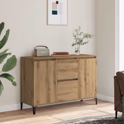 Ce buffet de style industriel est pratique mais également un supplément décoratif à votre maison. Matériau facile à nettoyer ...