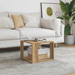 Vidaxl - Table basse chêne artisanal 40x40x30 cm bois d'ingénierie