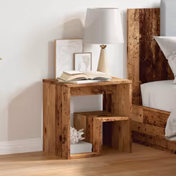VidaXL 856526 Table de nuit et table de chevet Bois - Vue supplémentaire 4