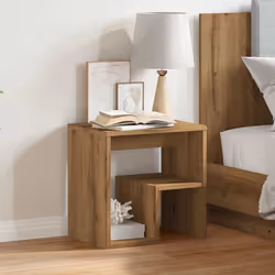 VidaXL 856528 Table de nuit et table de chevet Chêne - Vue supplémentaire 4