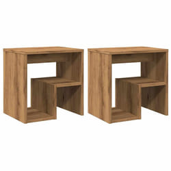 VidaXL 856529 Table de nuit et table de chevet Chêne