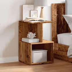 VidaXL 856530 Table de nuit et table de chevet Bois - Vue supplémentaire 4