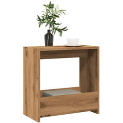 Table d'appoint chêne artisanal 50x26x50 cm bois d'ingénierie - Vidaxl
