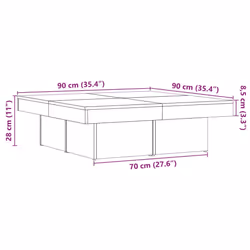 VidaXL 856555 Table à café, latérale et de salon - Vue supplémentaire 8