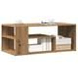 vidaXL Table d'appoint chêne artisanal 100x50x40 cm bois d'ingénierie
