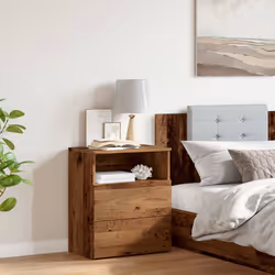 VidaXL 856564 Table de nuit et table de chevet Bois - Vue supplémentaire 4