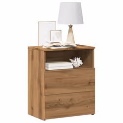 VidaXL 856566 Table de nuit et table de chevet Chêne