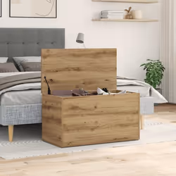 Ce coffre de rangement tendance est un excellent supplément à tout espace de vie. Matériau stable et durable : le bois d'ingé ...