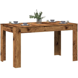 Table à manger vieux bois 140x74,5x76 cm bois d'ingénierie Vidaxl