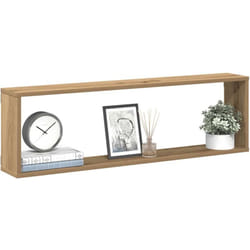 Vidaxl - tagères cube murales 4 pcs chêne artisanal 100x15x30 cm