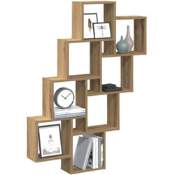 Vidaxl - tagère murale en forme de cube chêne artisanal 90x15x119,5 cm