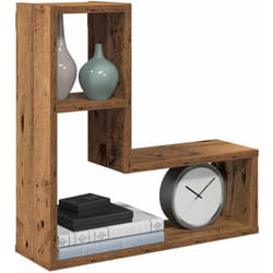 Vidaxl - tagères cube murales 2 pcs vieux bois 50x15x50 cm