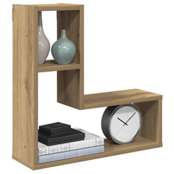 vidaXL Étagères cube murales 2 pcs chêne artisanal bois dingénierie stockage en forme de cube organisateur en forme de 856605