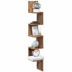 Avec un design pratique, cette étagère d'angle murale est destinée à être le point central de votre salon, chambre à coucher, ...