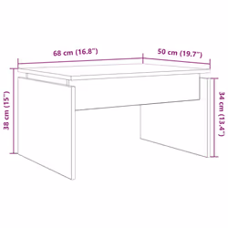 VidaXL 856629 Table à café, latérale et de salon - Vue supplémentaire 8