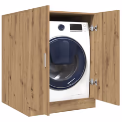 Avec ce meuble pour lave-linge, vous pouvez créer et utiliser de manière optimale un espace de rangement supplémentaire dans  ...