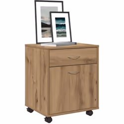 Cette armoire à roulettes est facile à déplacer et offre un grand espace de rangement, ce qui est pratique pour votre vie et  ...